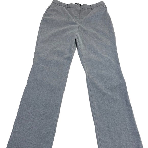 Bobby J Women/Junior Dress Pants Gray Size 9/10 with Pockets, Pre-owned - Picture 1 of 5